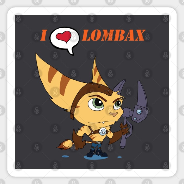 Lombax Sticker by LadyCerbero